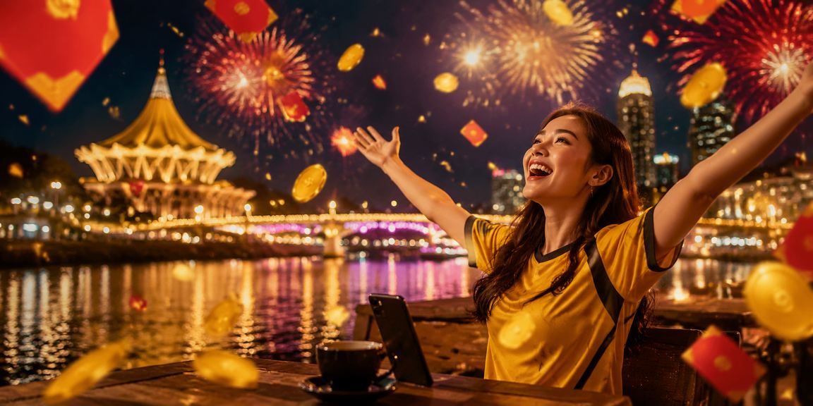 Hadiah sampul merah untuk pemain dari Kuching menyertai permainan kasino popular